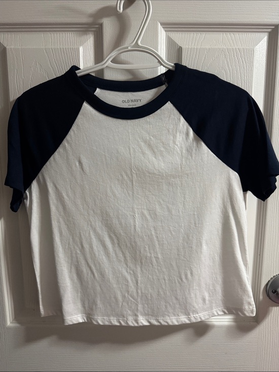 Old Navy Other - Old Navy White and Navy Raglan Short Sleeve Tee